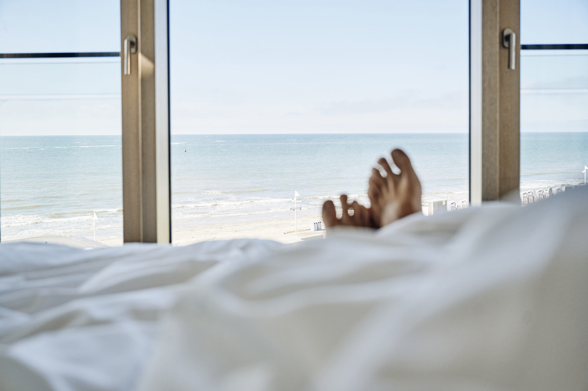 Meerblick im Hotel Haus am Meer auf Norderney.