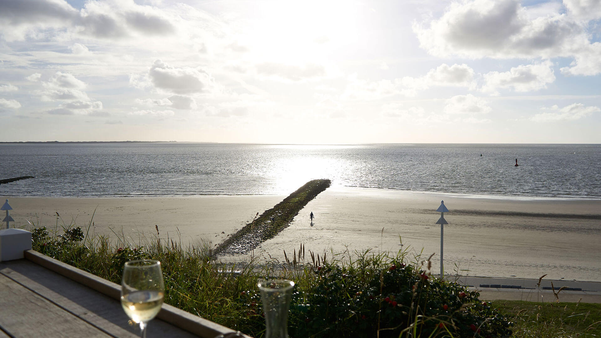 Ausblick von der Terrasse der Marienhöhe Norderney.