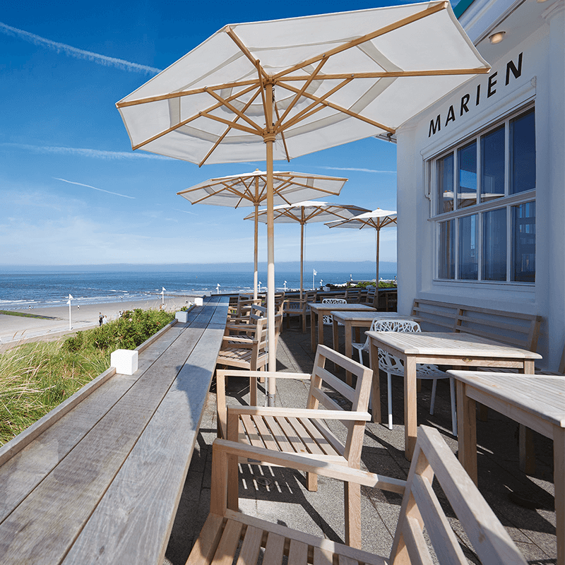 Sonnenterrasse der Marienhöhe auf Norderney.